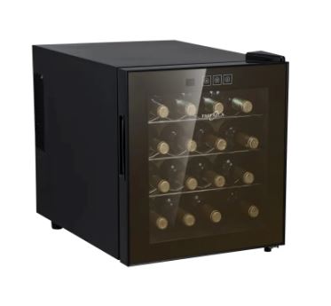 Farfalla FWC 16EC 16 Bottle Stainless Steel Wine Cooler Refrigerator - Perfect for Home Bars, Restaurants, and Wine Cellars