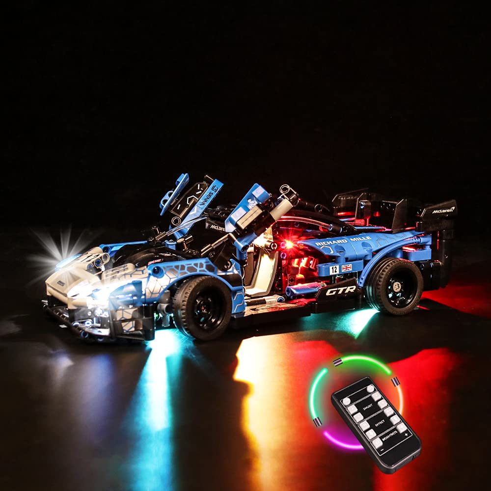 VONADO LED Light Kit for Lego McLaren Senna GTR - Remote Control Lighting System for Lego Technic Cars (Model Not Included) | Perfect for Night Displays, Car Shows & Lego Enthusiast Collections