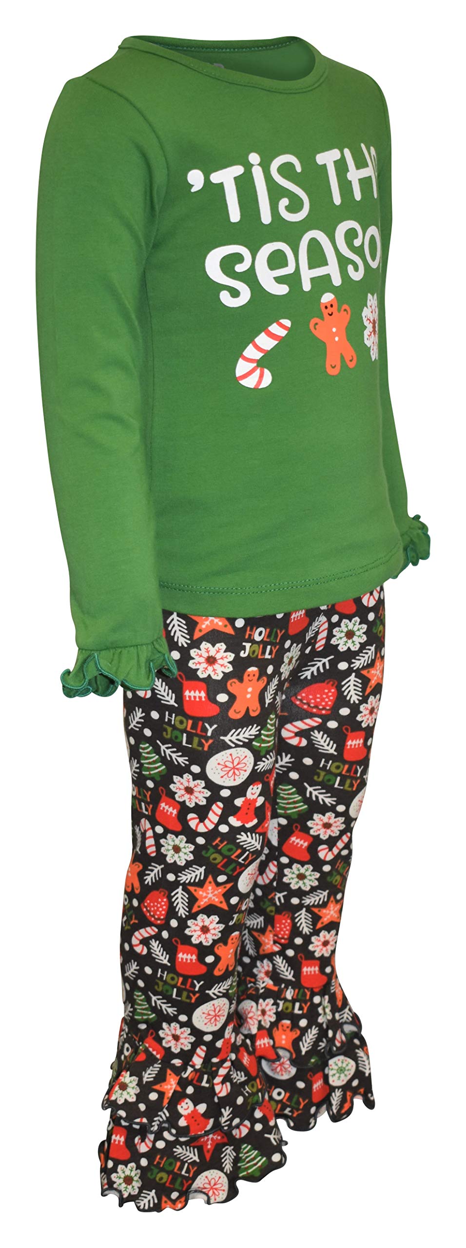 Unique 2-Piece Baby Girl Outfit - Ruffle Leggings & Long Sleeve Shirt for Toddlers | Playtime & Photo Shoots