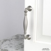 Century Cabinet Pulls - 100 Pack, 4 Inch Center to Center, Brushed Nickel Drawer Handles for Kitchen Cabinets & Furniture (27867-DSN) - Perfect for Home Renovation and DIY Projects