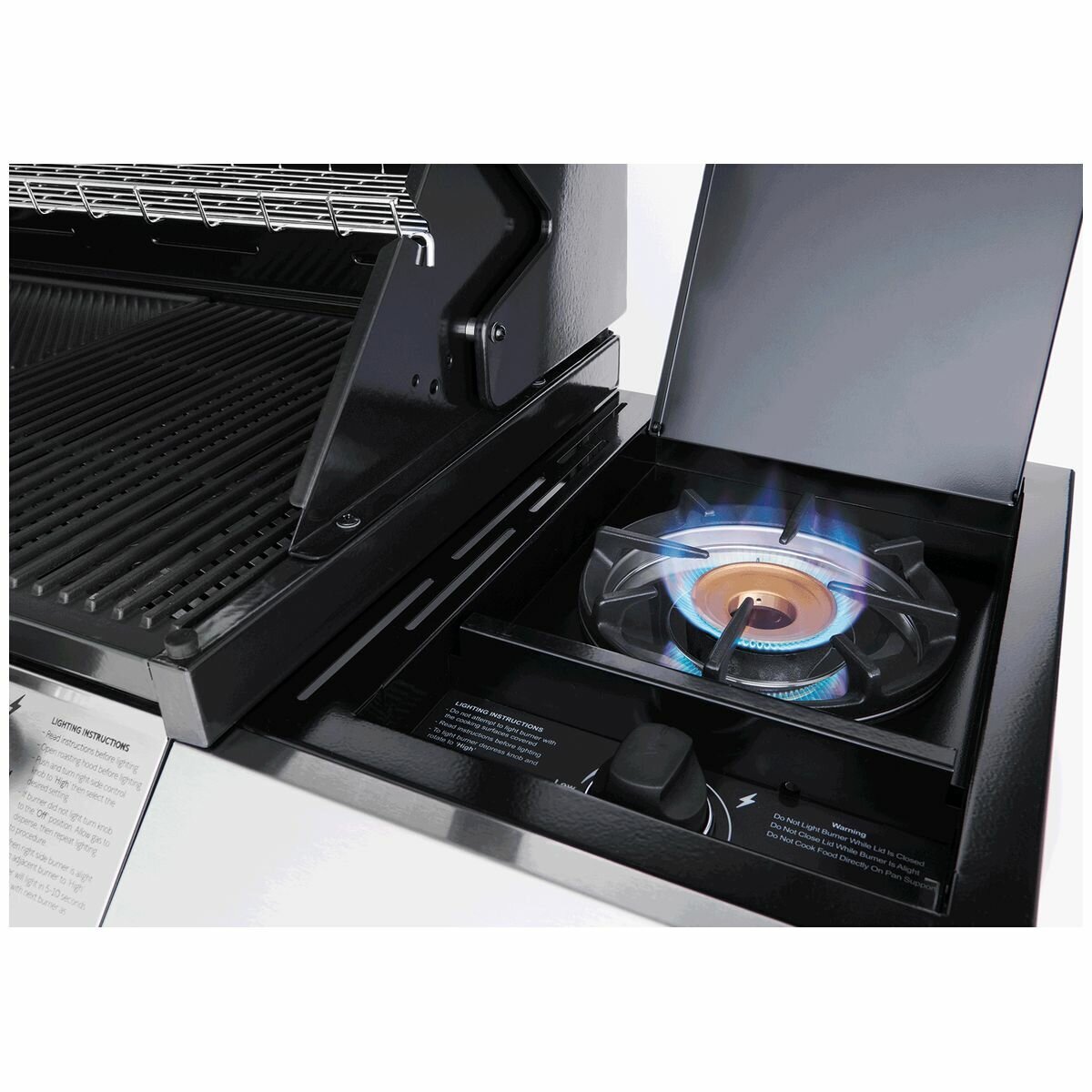Beefeater 1200 Series 5-Burner LPG Gas Grill with Side Burner & Rolling Cart - BMG1251BB | Outdoor Cooking, Backyard BBQ, Patio Entertaining