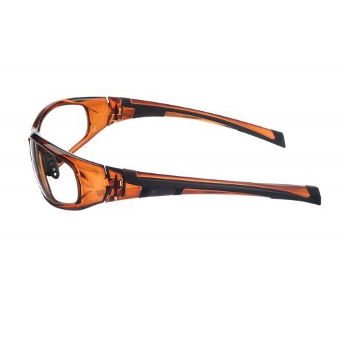 Superlite Wrap-Around Lead Radiation X-Ray Safety Glasses - 0.75mm Lead Glass with 0.50mm Side Protection - Plano Lens for Medical & Dental Professionals - Perfect for Radiology, CT Scans & Fluoroscopy Procedures