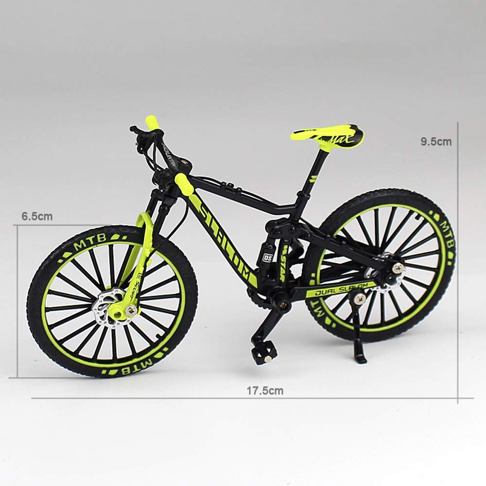 1:10 Scale Mini Mountain Bike Diecast Alloy Model - Realistic Racing Bike Simulation Toy - Perfect Birthday Gift for Boys (H02) | Kids Room Decor, Collector's Display, Racing Enthusiast Gift