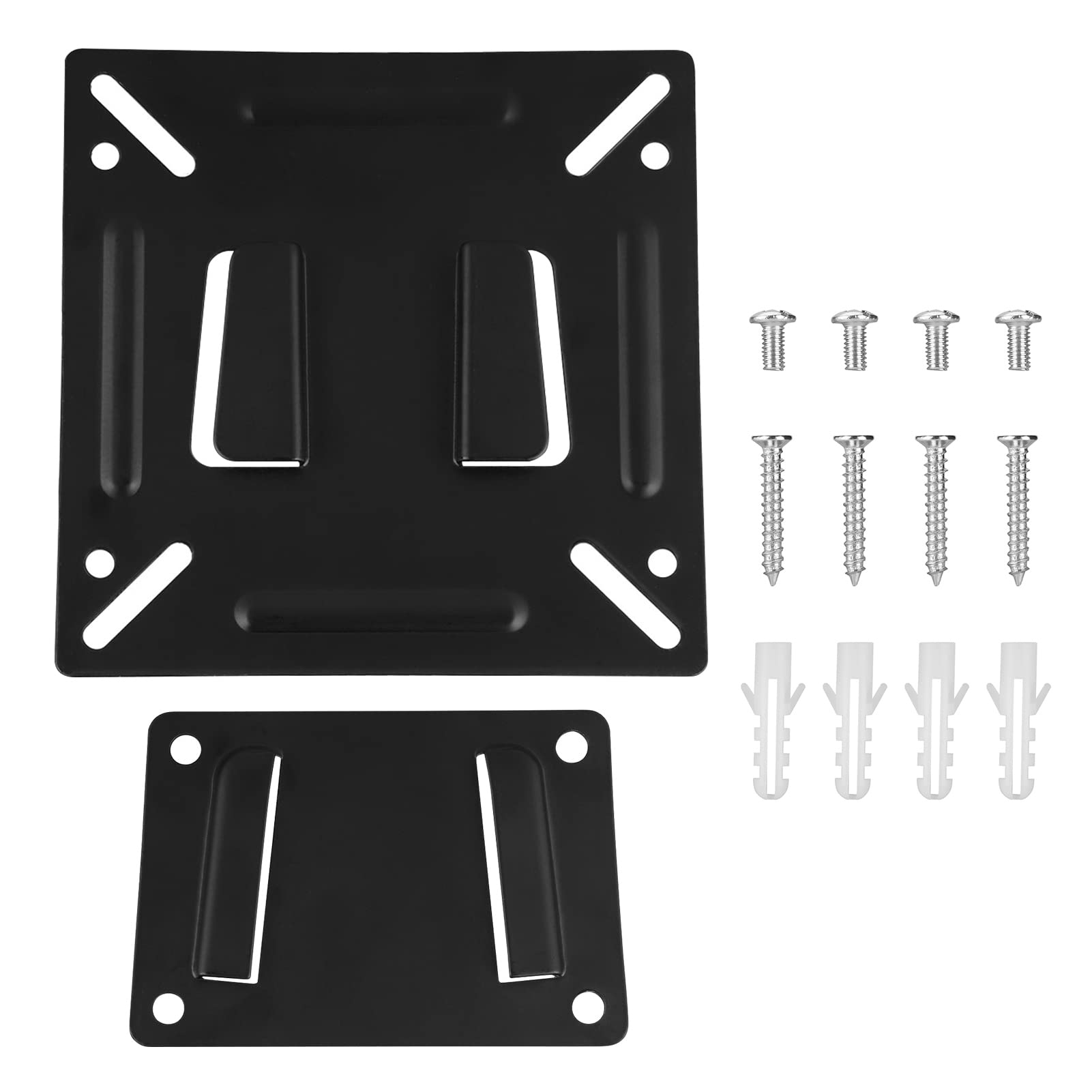 Universal TV Wall Mount Bracket for 14-32 Inch LED LCD OLED Flat & Curved TVs - Heavy Duty Adjustable Tilt TV Holder with Screws - Perfect for Living Room, Bedroom, or Home Theater Installation