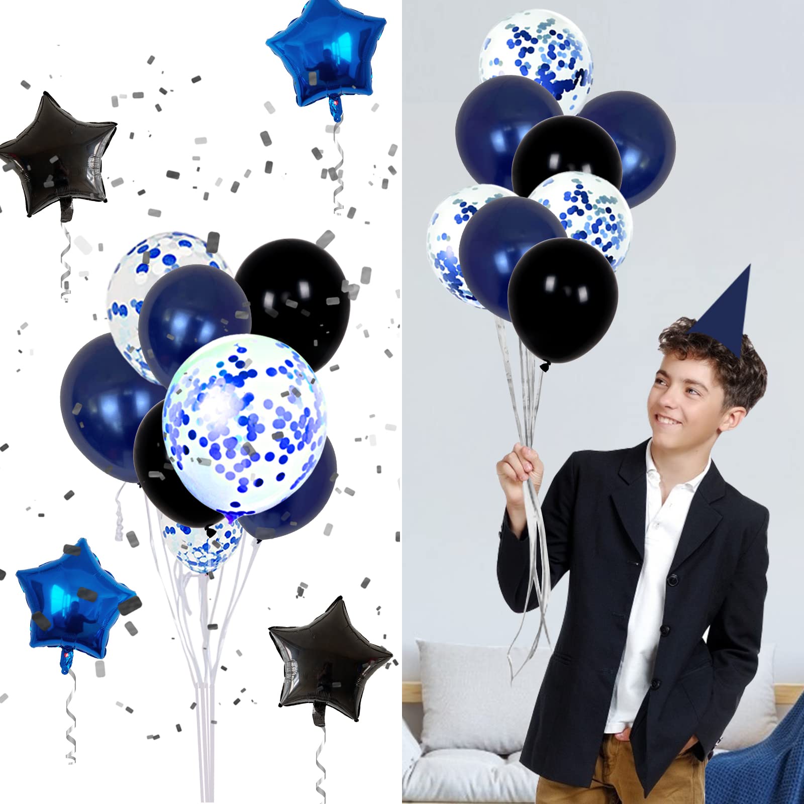 **11th Birthday Party Decorations for Boys & Girls - Navy Blue Kids Birthday Supplies with HAPPY BIRTHDAY Banner & Balloons - Perfect for 11-Year-Old Birthday Celebrations, Home Parties & Classroom Decor**