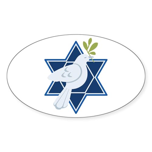 White - Star Dove Peace Sticker