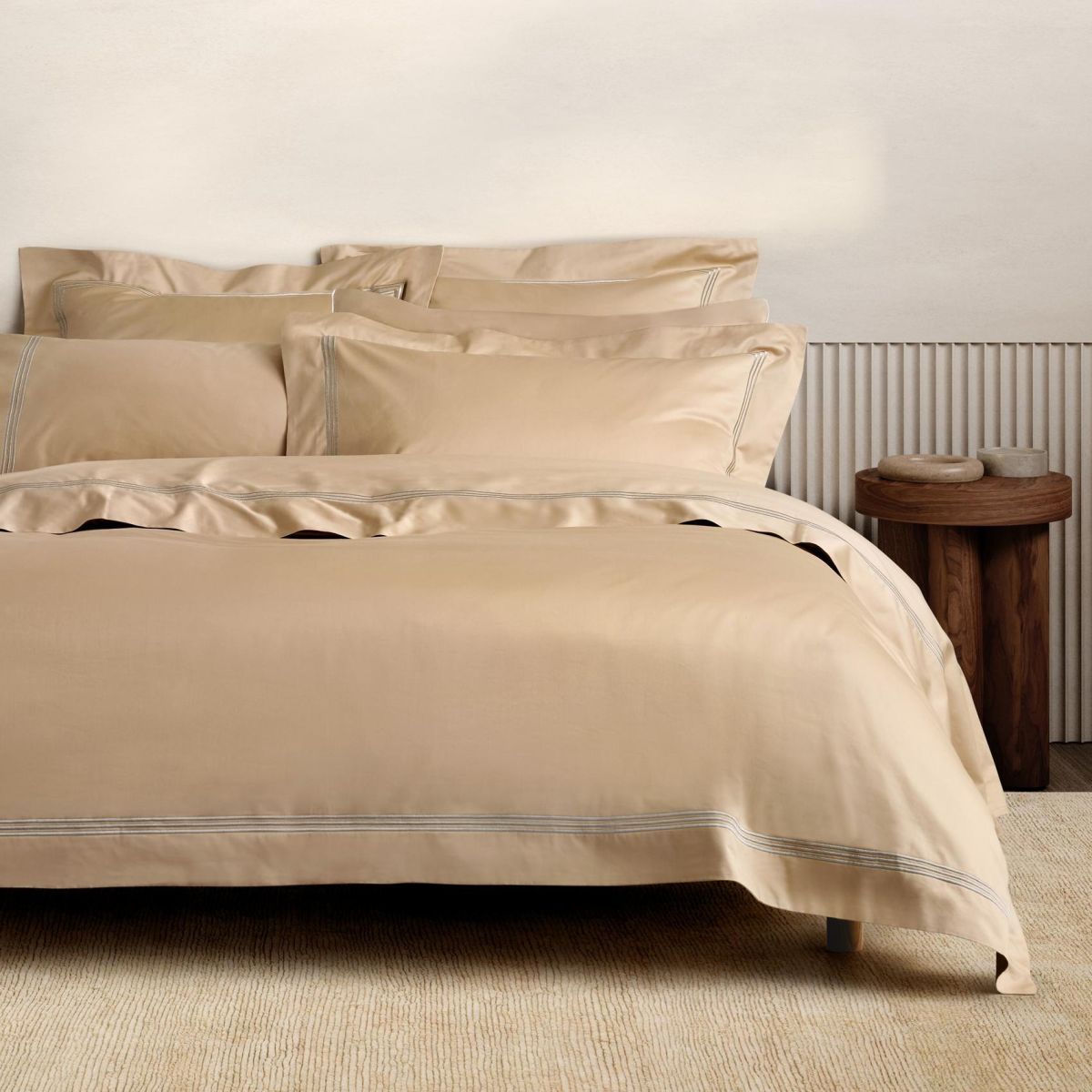 Sheridan 1200 Thread Count Palaise Lux Almond Quilt Cover Set - Ultra Soft Luxury Bedding for Master Bedroom & Guest Room