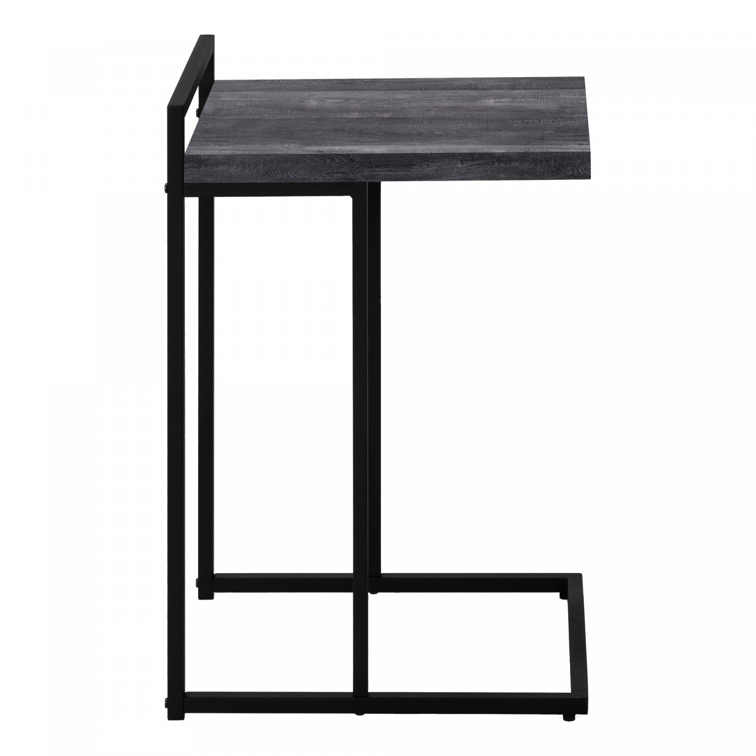 Black Cedar Wood Side Table - Rustic End Table for Living Room, Bedroom, or Patio - Natural Wood Nightstand with Sturdy Design