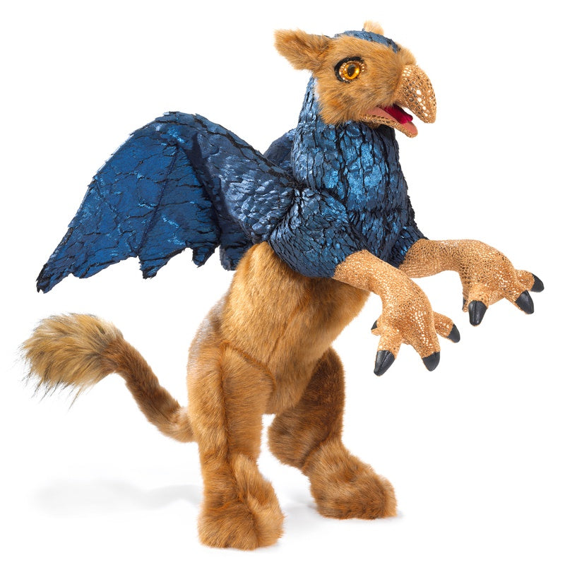 Folkmanis Griffin Puppet - Realistic Hand Puppet for Kids, Storytelling & Educational Play - Perfect for Imaginative Play, Classroom Activities & Gift Giving