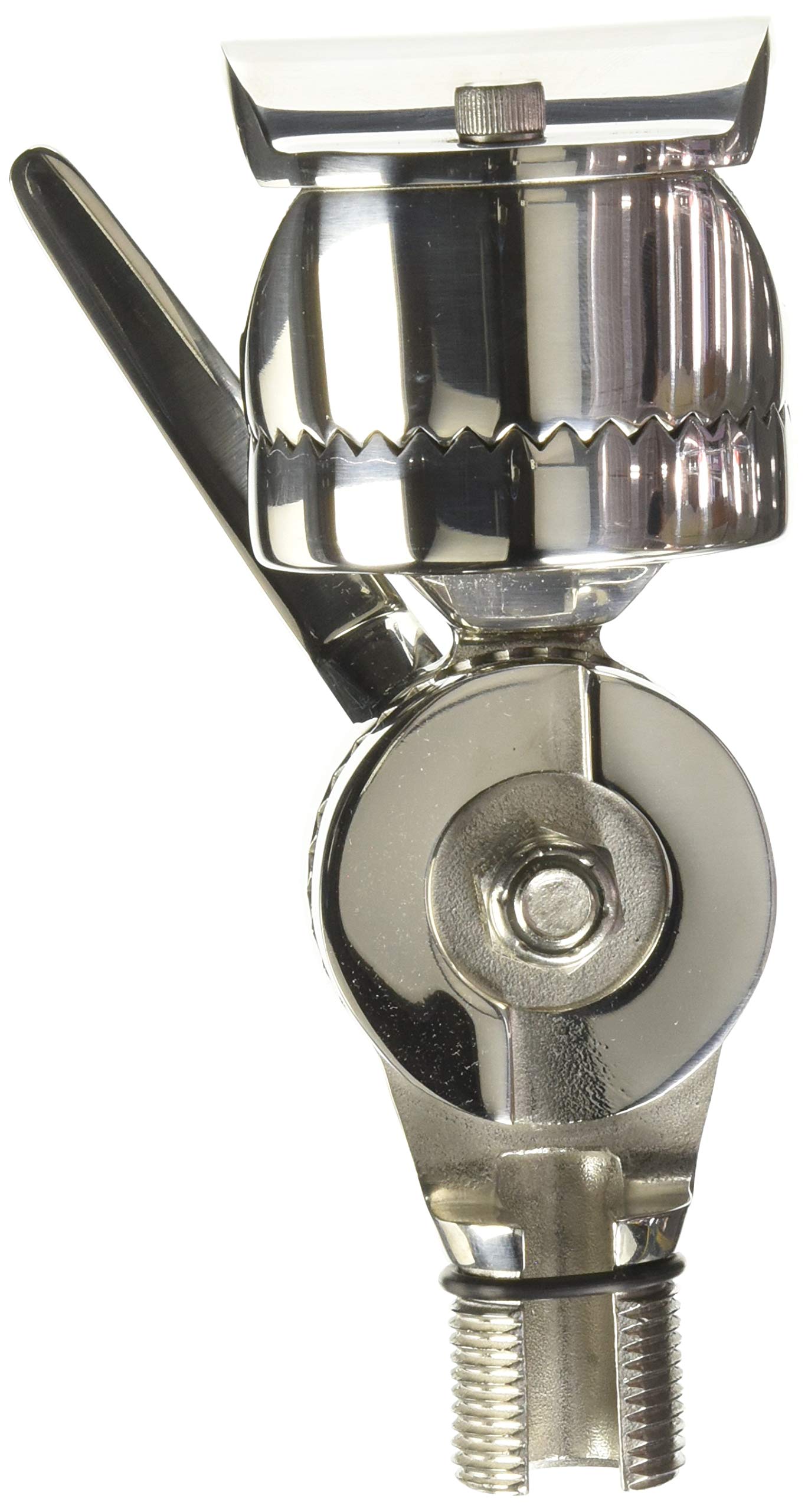 Shakespeare 4188SL SS Rail Mount Ratchet for 1-Inch to 1.5-Inch Rail - Heavy Duty Marine Boat Fishing Rod Holder Accessory for Saltwater & Freshwater Use