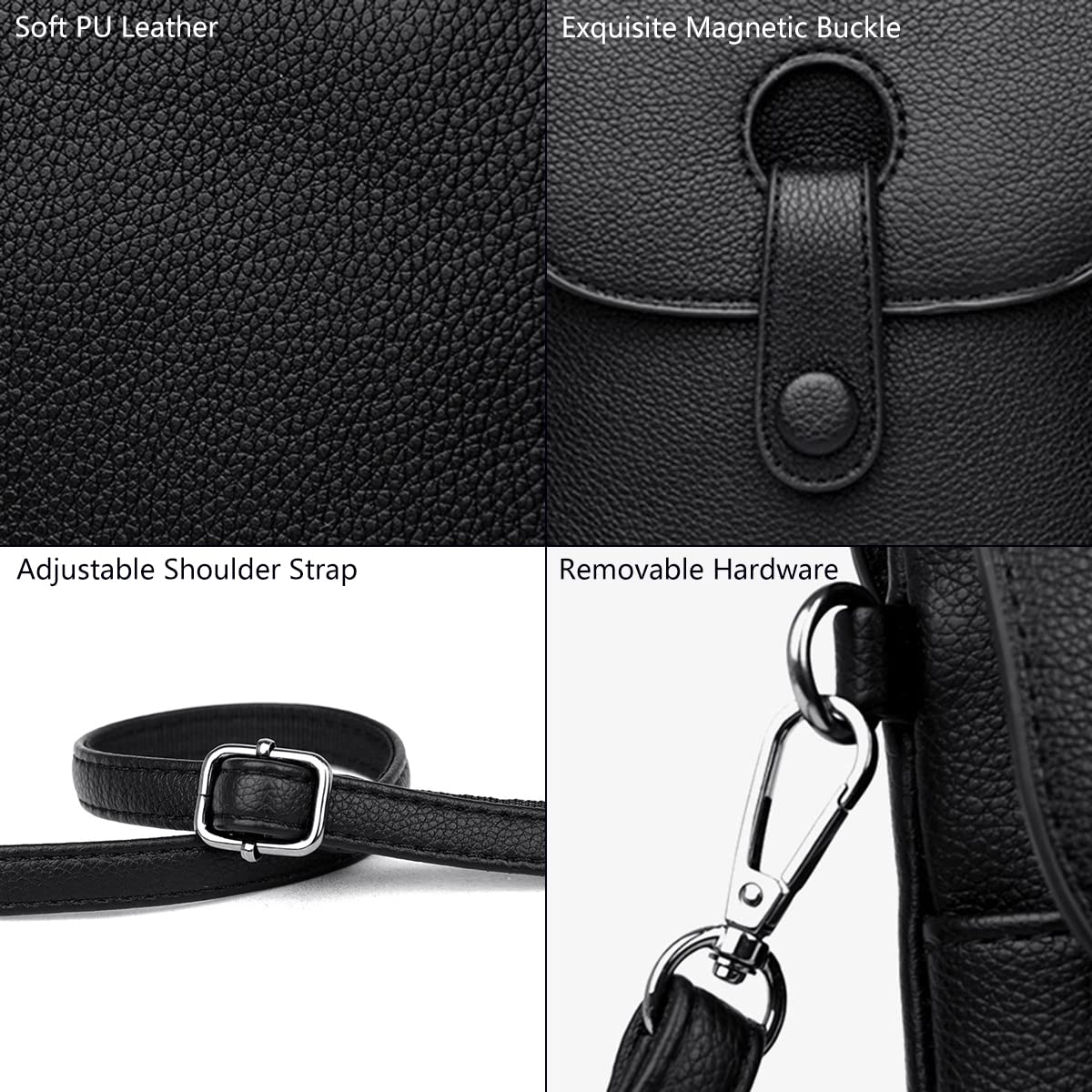 Women's Crossbody Shoulder Bag - Soft PU Leather Phone Wallet with Large Capacity for iPhone 11/12/13/Pro Max (Up to 6.7