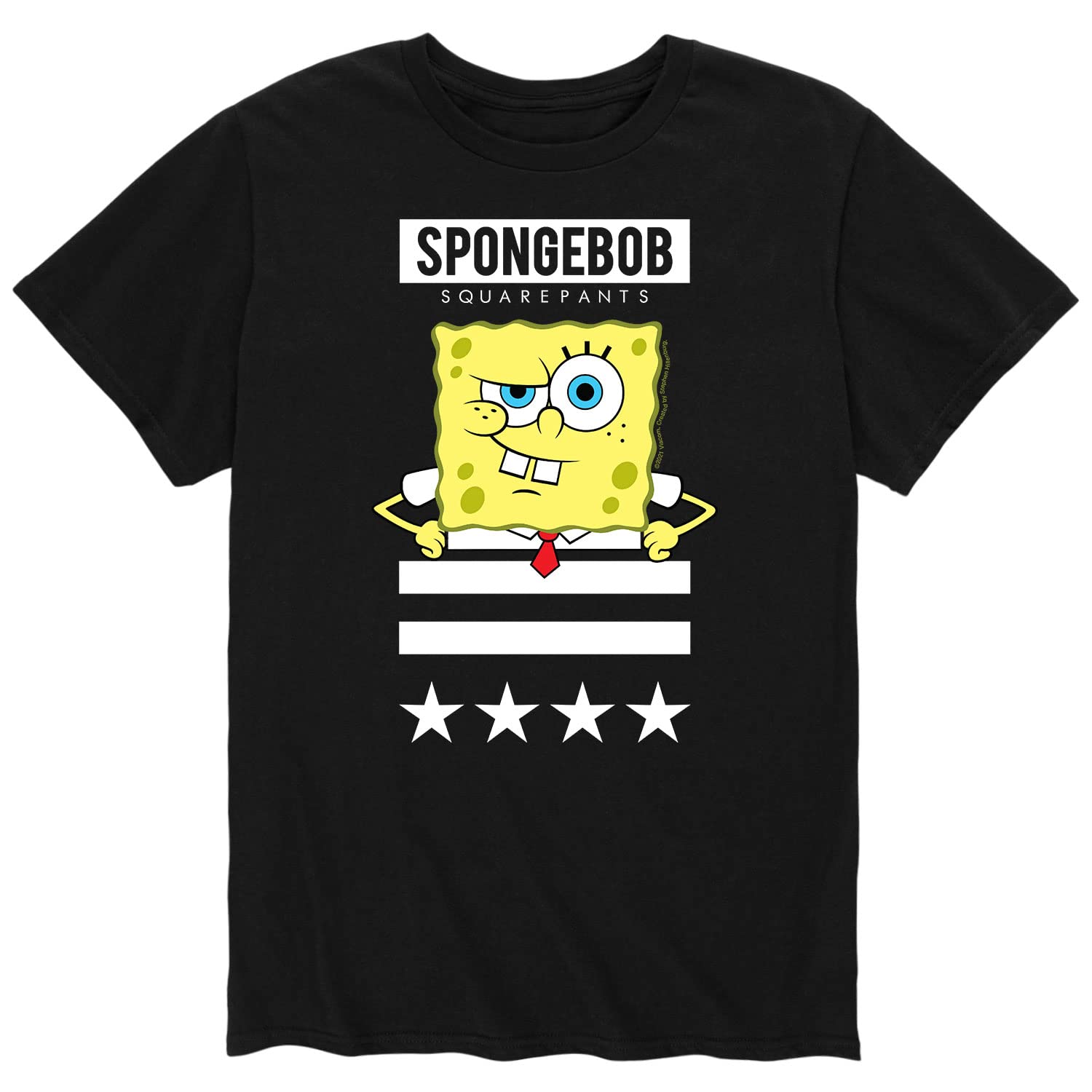 Spongebob Squarepants Patriotic Men's Graphic T-Shirt - Funny Cartoon Short Sleeve Tee for 4th of July, BBQ Parties & Casual Wear