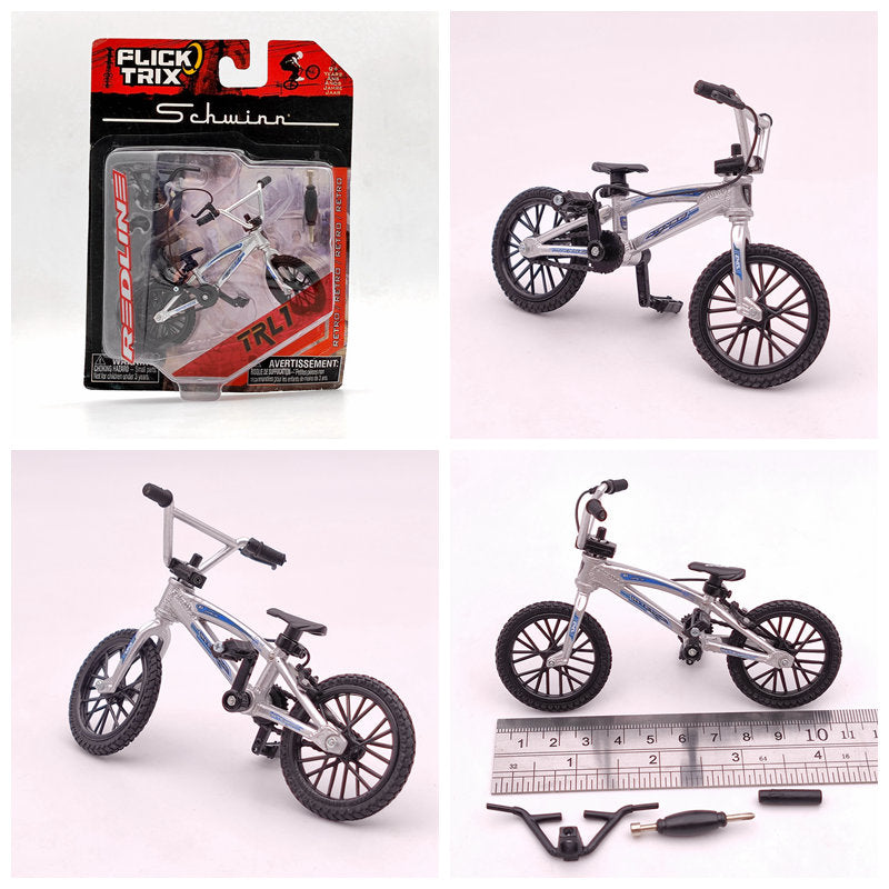 Premium Finger Bike FLICK TRIX Mini BMX Diecast Model Toy - Collectible Miniature Bicycle for Kids & Adults - Perfect for Office Desk Decor, Stress Relief, and Gift Giving