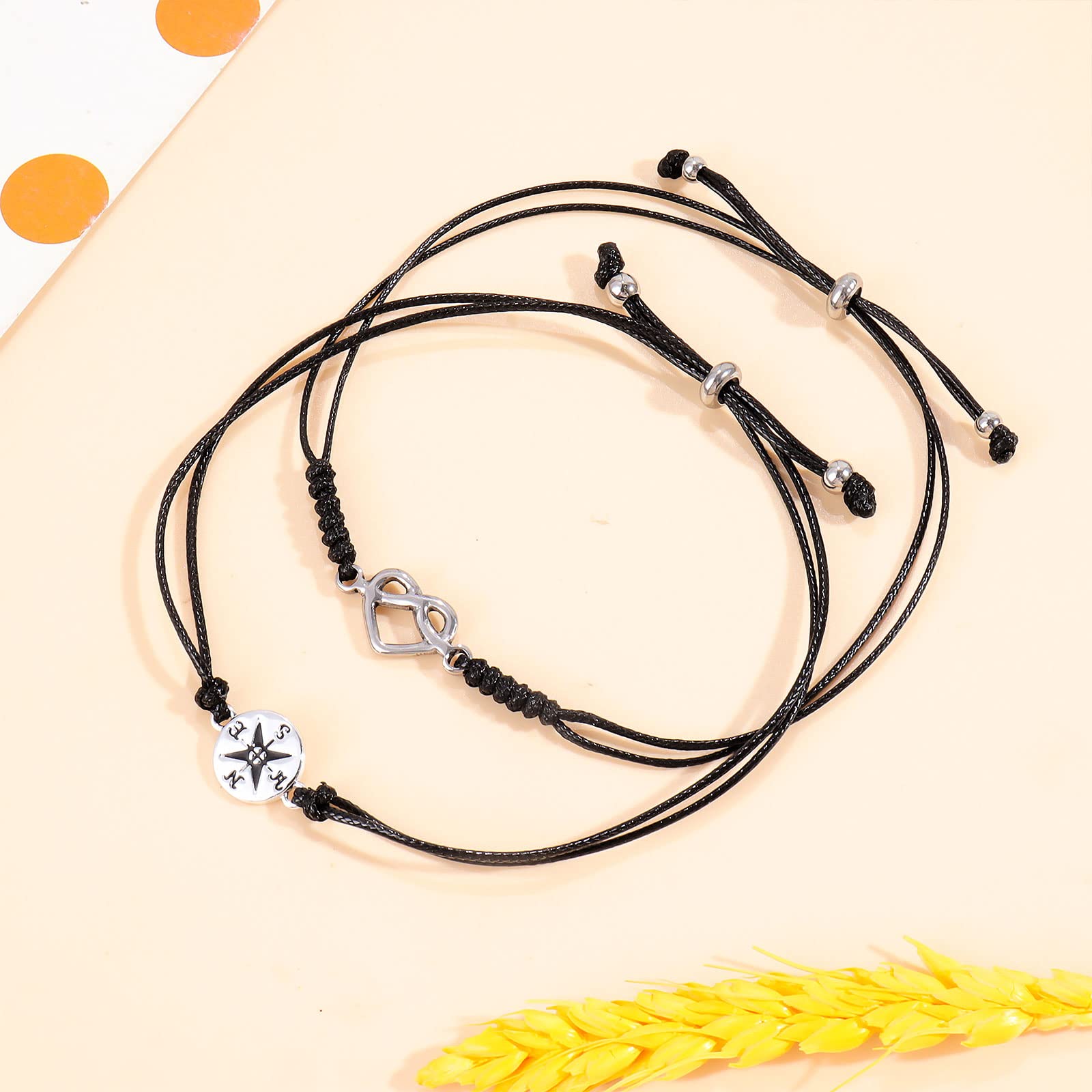 YANCHUN Mother Daughter Matching Bracelet Set - Heartfelt Gift for Mom from Daughter, Christmas Present, Stocking Stuffer - Perfect for Mother's Day, Birthday & Special Occasions