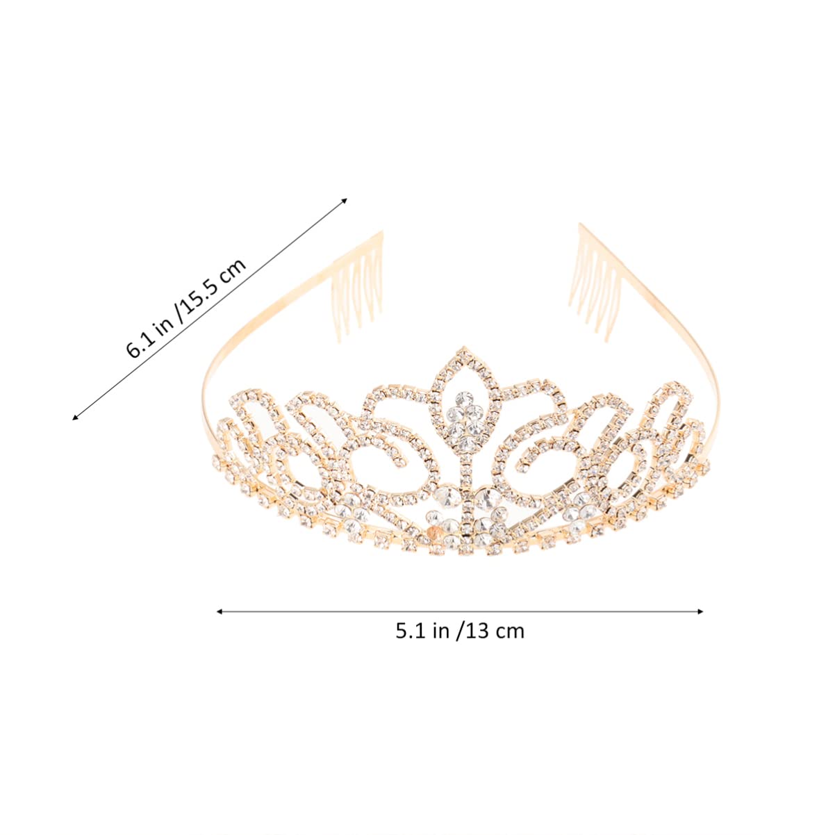Sparkling Crystal Rhinestone Tiara Headband for Brides – Elegant Wedding Crown for Bridal Party, Prom, Quinceañera & Special Occasions