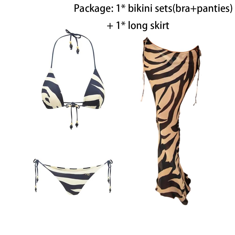YELLOOP Y2K Maxi Dress & Skirt Set for Women | 2-Piece & 3-Piece Summer Outfits | Bikini Sets | Beachwear, Vacation & Party Outfits