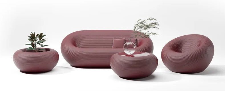Qeeboo Nami Sofa - Modern Wave-Shaped Design, Comfortable Living Room Furniture for Home & Office Decor