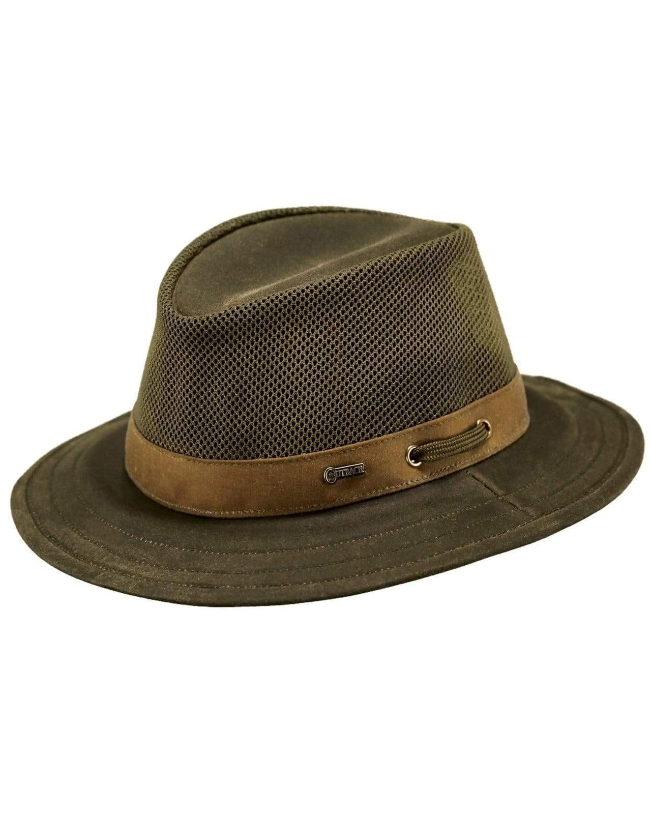 Outback Trading Men's Cotton Oilskin Cowboy Hat - Durable & Stylish Western Hat for Outdoor Adventures, Rodeo, and Ranch Work