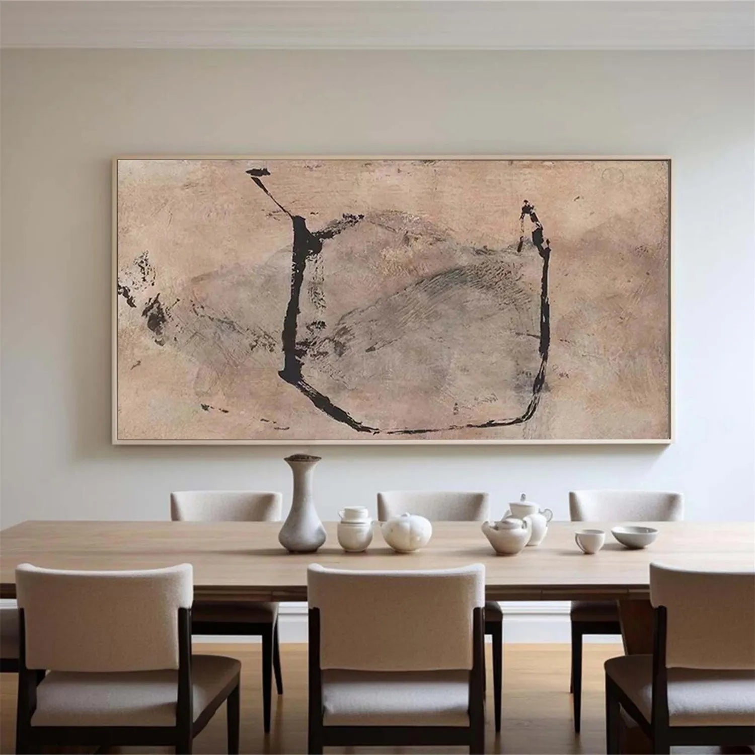Abstract Painting #AB 156 - Modern Wall Art for Living Room, Bedroom & Office Decor | Large Canvas Artwork for Home & Commercial Spaces