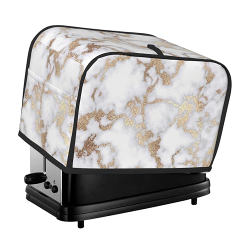 Modern Chic White Gold Foil Marble