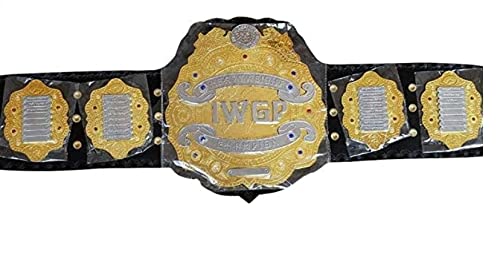 Authentic Replica IWGP Heavyweight Championship Belt - Adult Size with Metal Plates - Perfect for Wrestling Fans, Cosplay, and Collectors