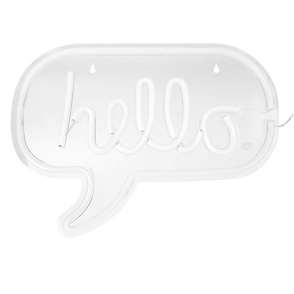 HELLO Letters LED Neon Sign - Custom Wall Decor for Bedroom, Living Room, Bar & Girls Room | Dimmable Neon Light for Home, Office, Wedding & Party Decorations