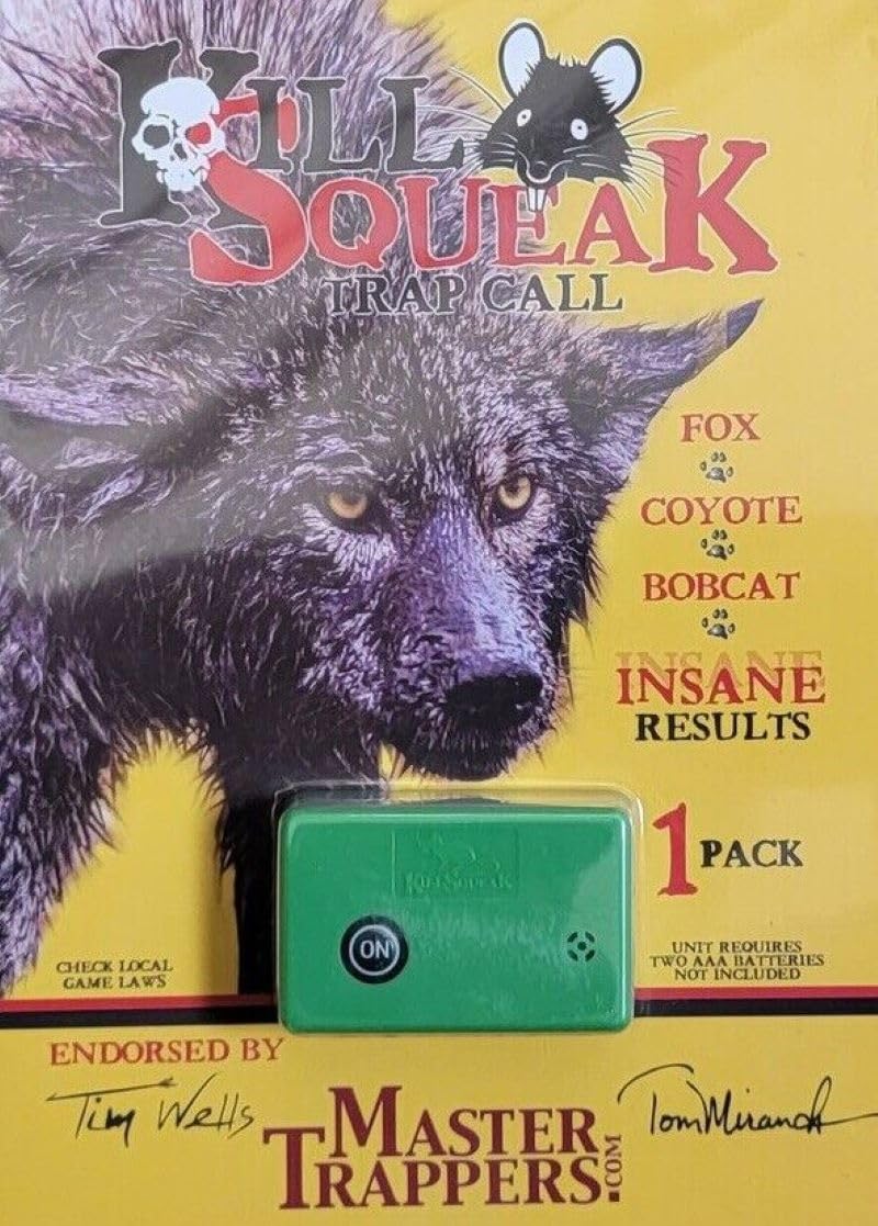Kill Squeak Trap - Professional Call Trapping Supplies for Hunting | Endorsed by Master Trappers Tom Miranda & Tim Wells | Perfect for Coyote, Fox & Predator Control