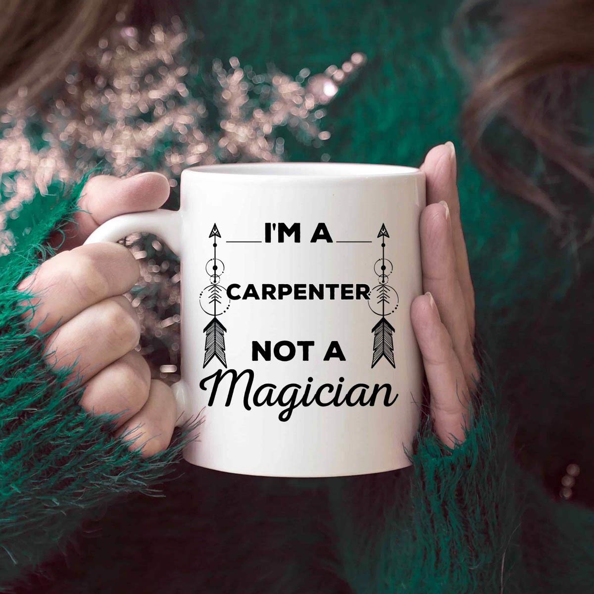 Funny Carpenter T-Shirt Gift Mug for Men & Women - Woodworker, Bricklayer, Wood Maker, Sculptor, Roofer Coffee Cup - Perfect for Workshop, Job Site & DIY Enthusiasts
