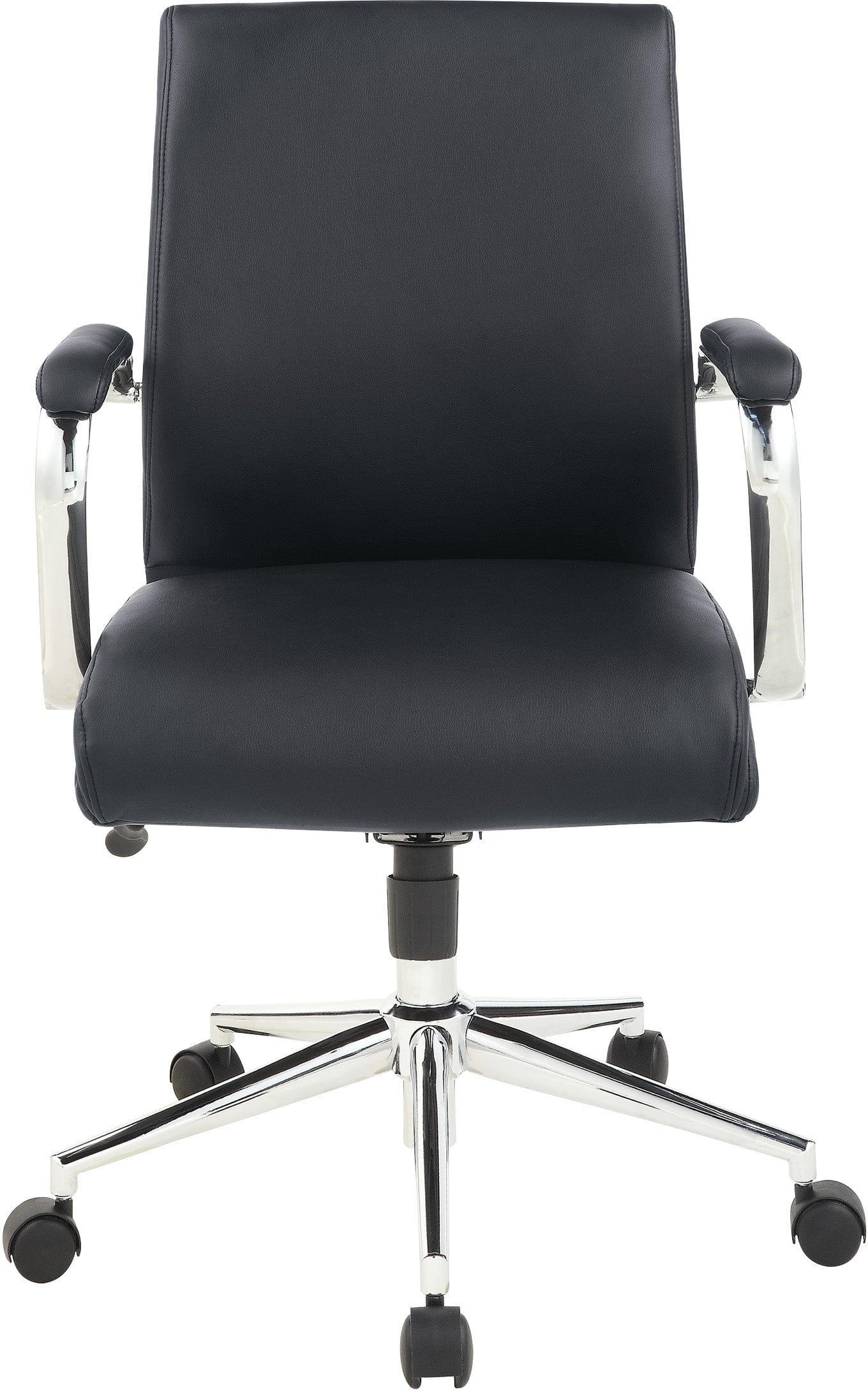 Office Star Mid Back Antimicrobial Vinyl Chair [920351C] - Ergonomic Office Chair for Home & Business Use, Comfortable Desk Chair for Long Hours of Work