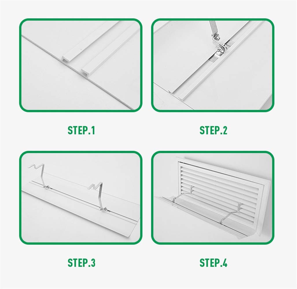 Liveinu Adjustable Reusable Air Conditioner Vent Deflector - 15.6