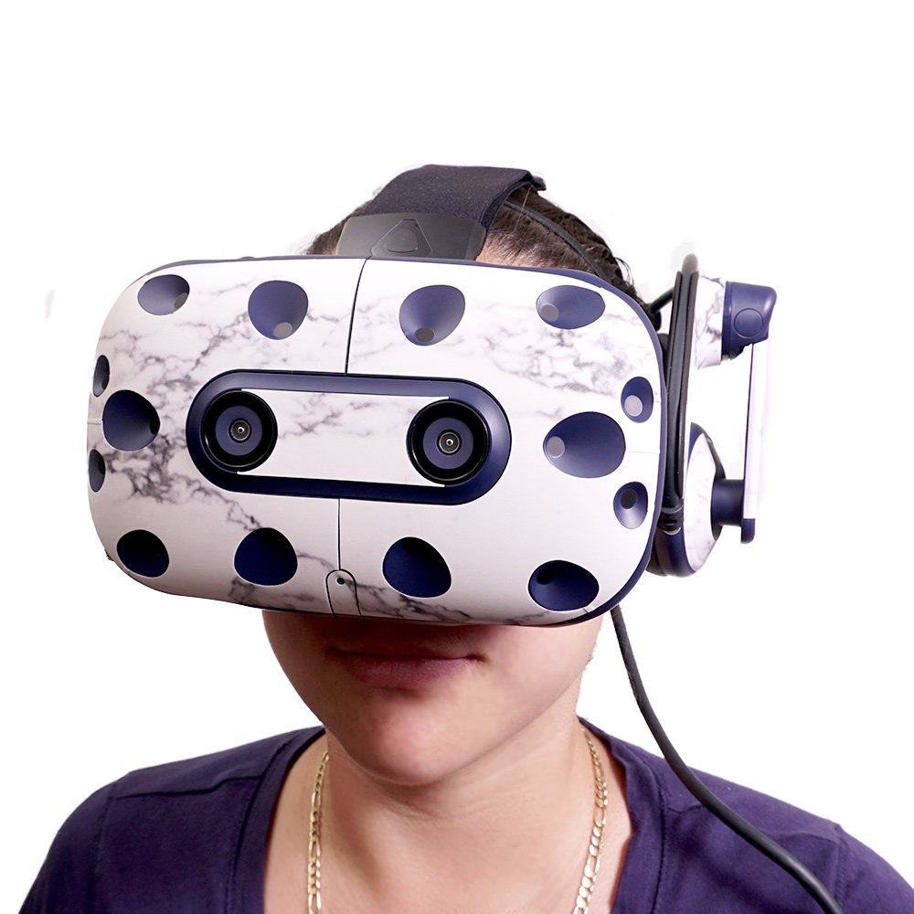 MightySkins Vinyl Decal Wrap Cover for HTC Vive Pro VR Headset - Solid Baby Blue | Protective & Durable Skin | Easy to Apply & Remove | Made in USA | Perfect for Gaming, VR Enthusiasts & Customization Lovers