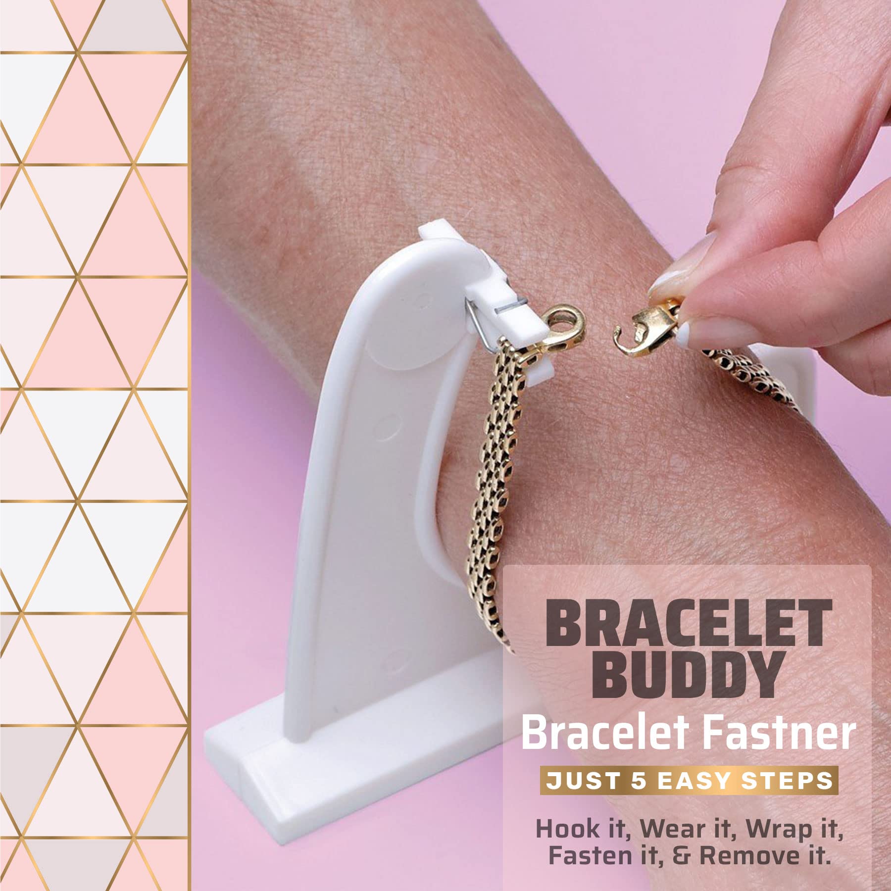 MEDca 2-Pack Bracelet Helper Tool - Easy-to-Use Jewelry Clasp Fastener for Watches, Necklaces & Bracelets | Portable Jewelry Aid for Women | Perfect for Travel, Gifts & Daily Wear