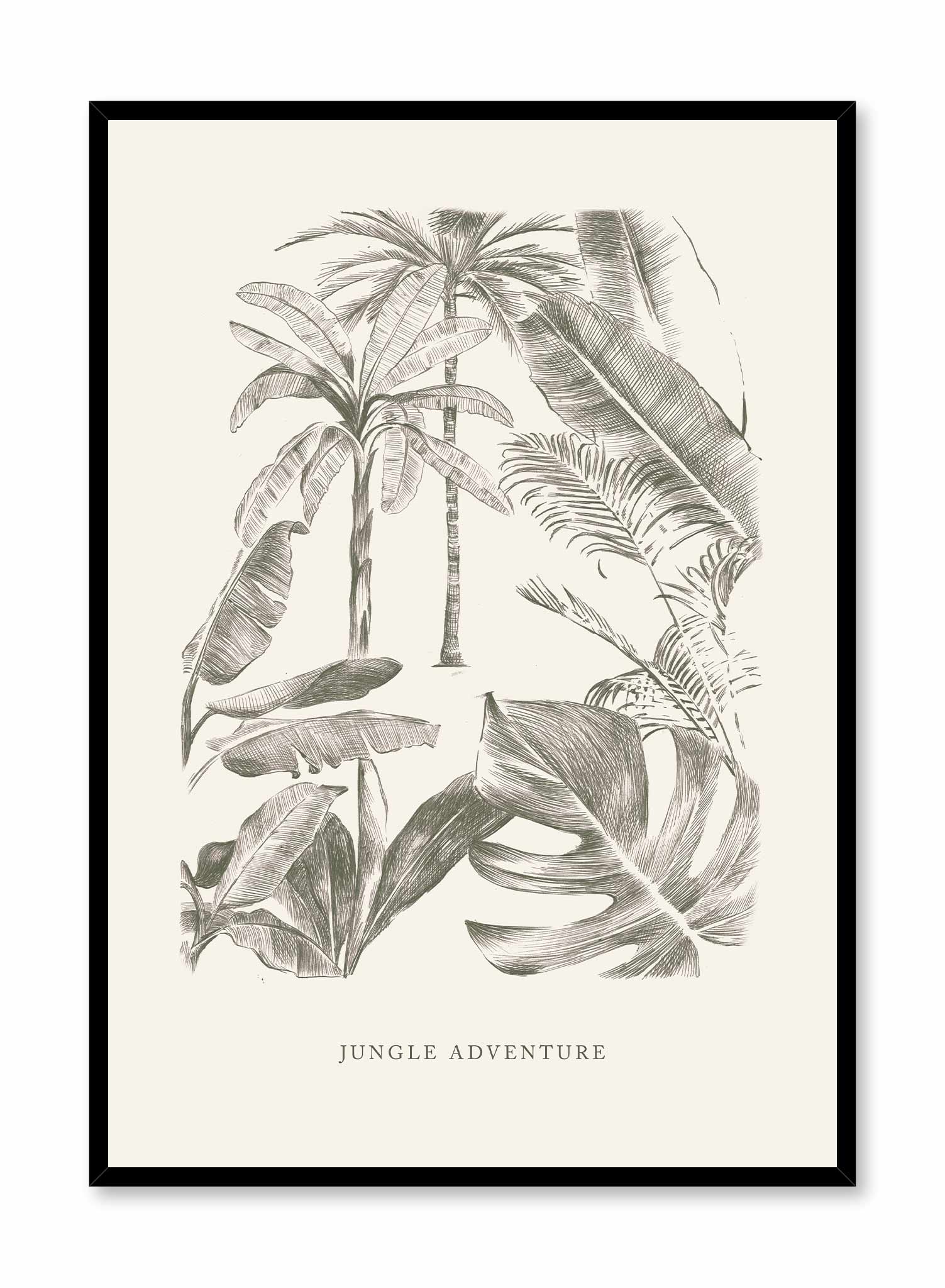 Jungle Adventure Poster - Vibrant Wildlife Wall Art for Kids Room, Nursery, or Classroom Decor - Perfect for Safari & Nature Themed Spaces