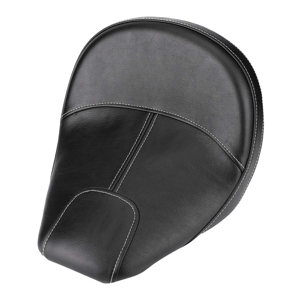 KIMISS Motorcycle Solo Seat & Passenger Saddle Cushion Pad - Easy Installation for 2015-2020 Harley Davidson (Black Front Saddle) | Comfort Upgrade for Long Rides & Touring