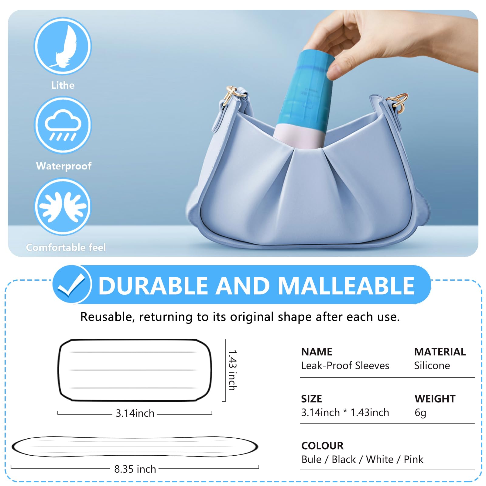 16 Pack Silicone Bottle Covers - Elastic Leak-Proof Sleeves for Travel Toiletries | Reusable Travel Essentials for Women & Men | Perfect for Cruise Ships, Airplanes & Luggage Organization