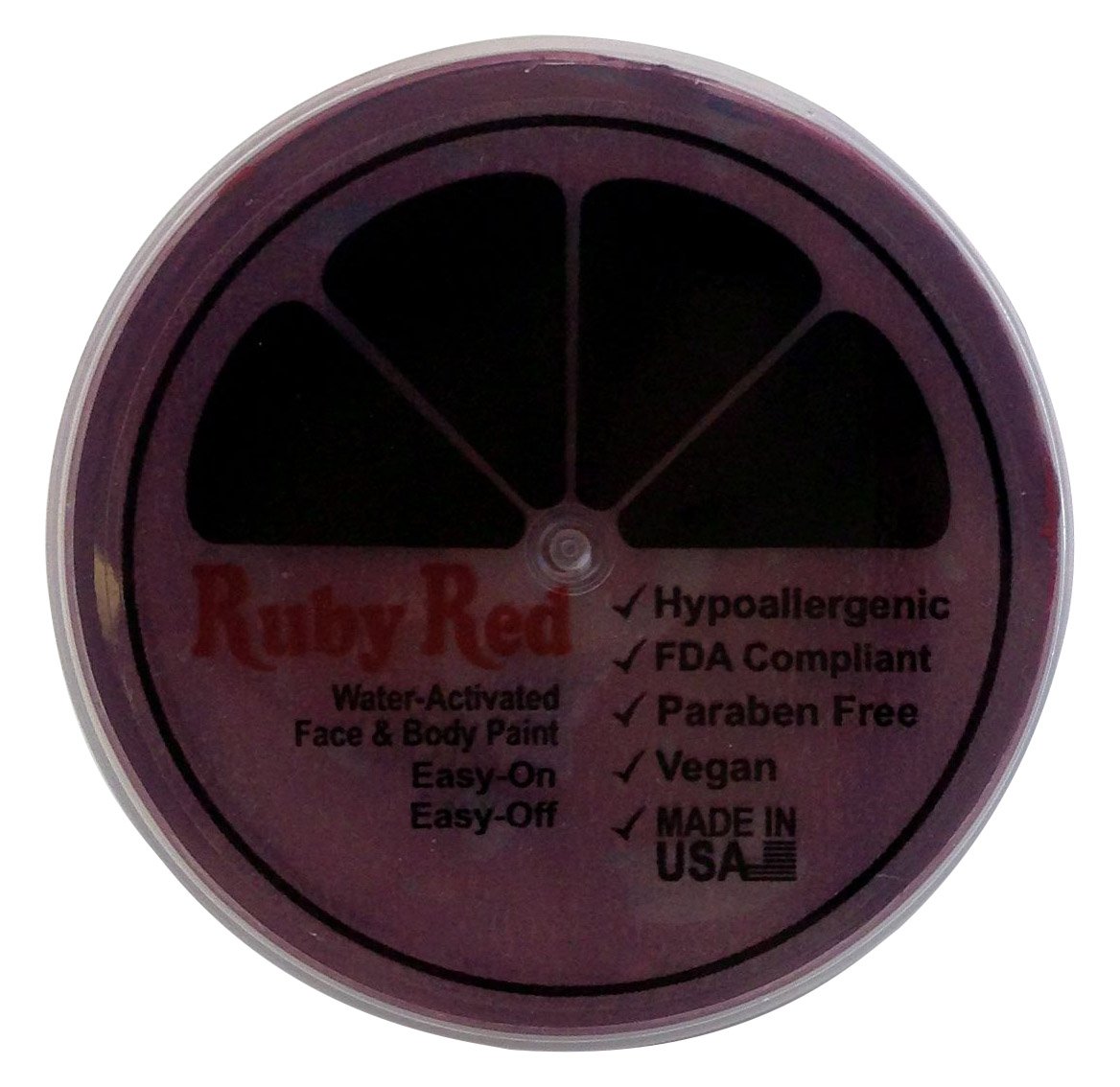 Ruby Red Face Paint - 75ML Burgundy Color for Halloween, Cosplay & Theater Makeup | Professional Safe & Vibrant