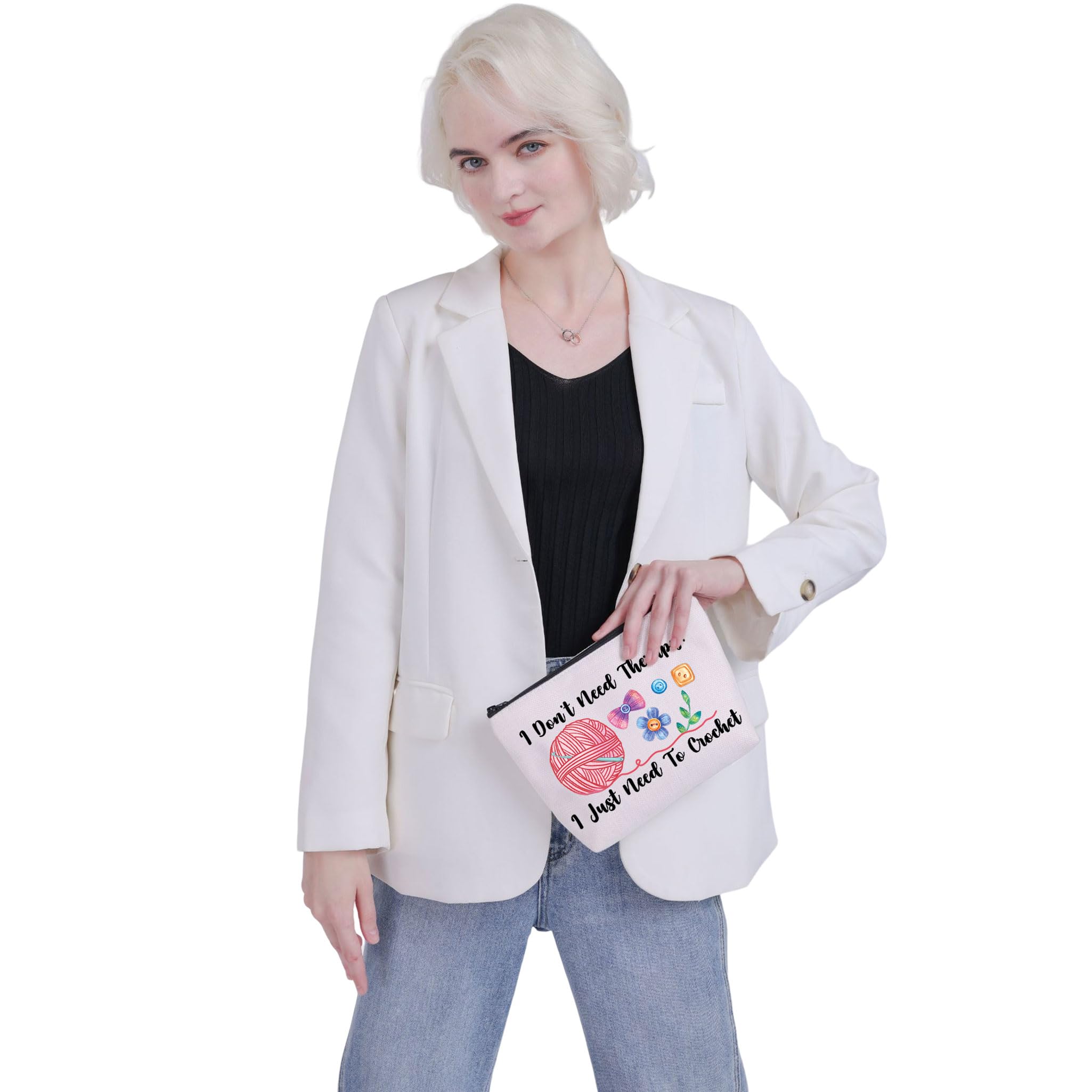 Crochet Makeup Bag - Funny Cosmetic & Tool Pouch for Gifts & Travel