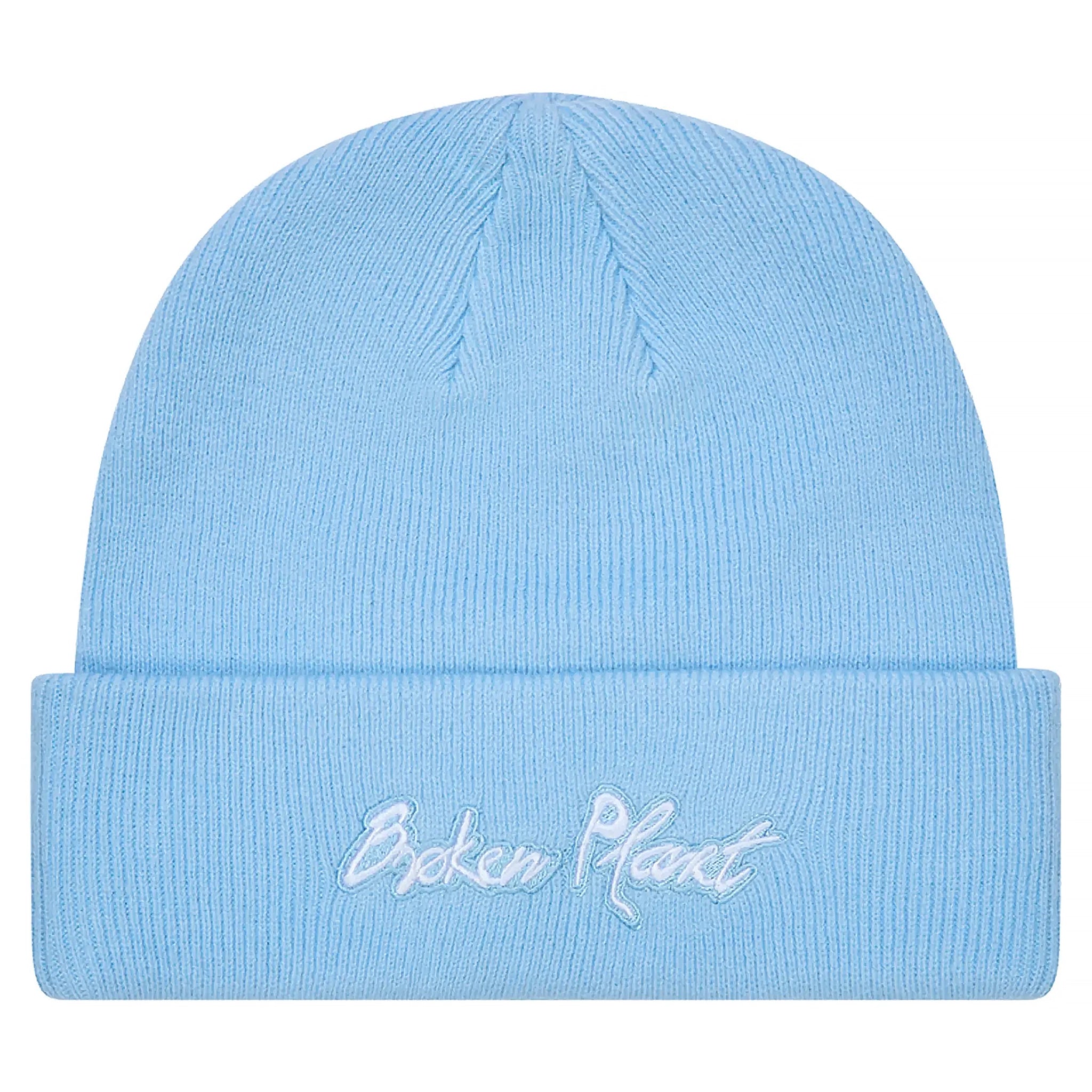 Broken Planet Fold Over Light Blue Beanie - Soft Winter Hat for Men & Women - Perfect for Skiing, Snowboarding & Cold Weather Activities
