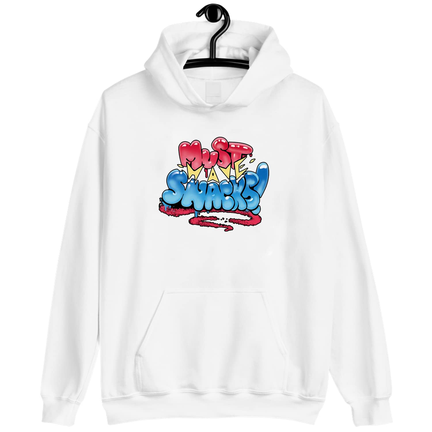 Morejstu Merch Must Have Snacks Graffiti Graphic T-Shirt for Men - Long Sleeve Cotton Tee, Hoodie & Crewneck Sweatshirt - Perfect Gift for Streetwear Lovers, Casual Wear & Urban Fashion