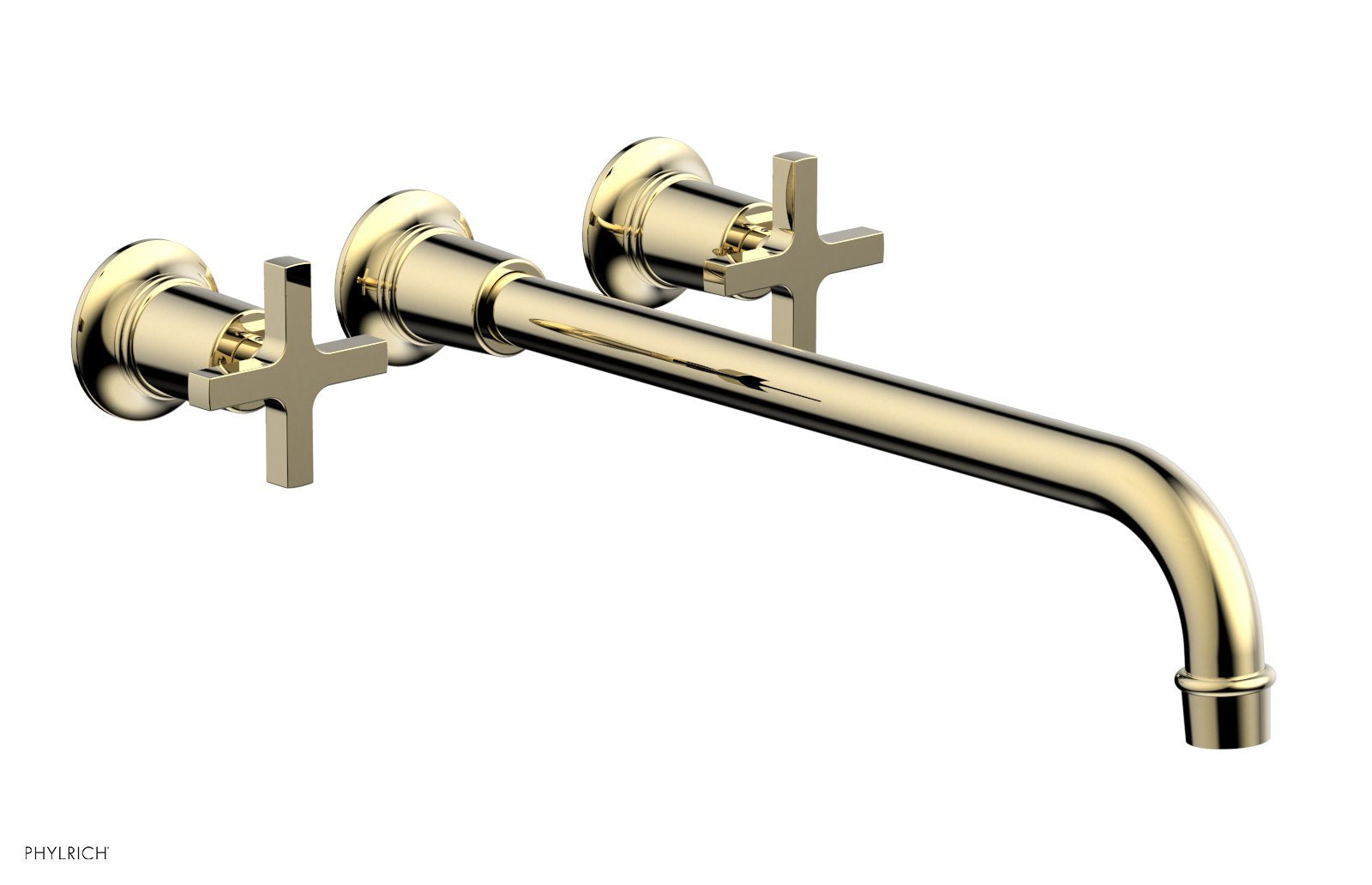 HEX MODERN Wall Mounted Lavatory Faucet Set with 14