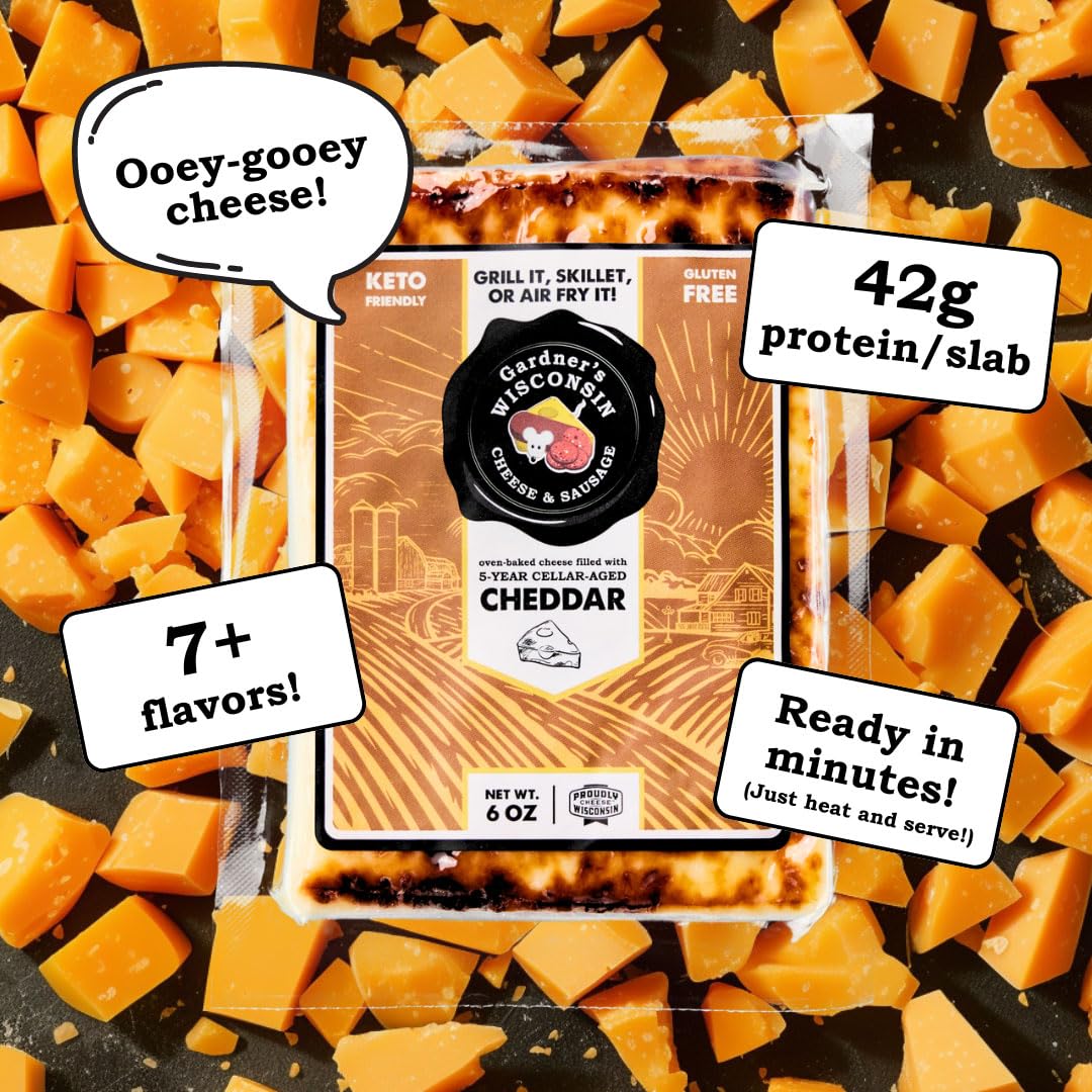 Premium Wisconsin Artisan Oven-Baked Cheese (7-Pack) – Handcrafted Cheese Gift Set for Grilling, BBQs, Holiday Gifting & Entertaining – Perfect for Cheese Boards, Charcuterie & Party Appetizers