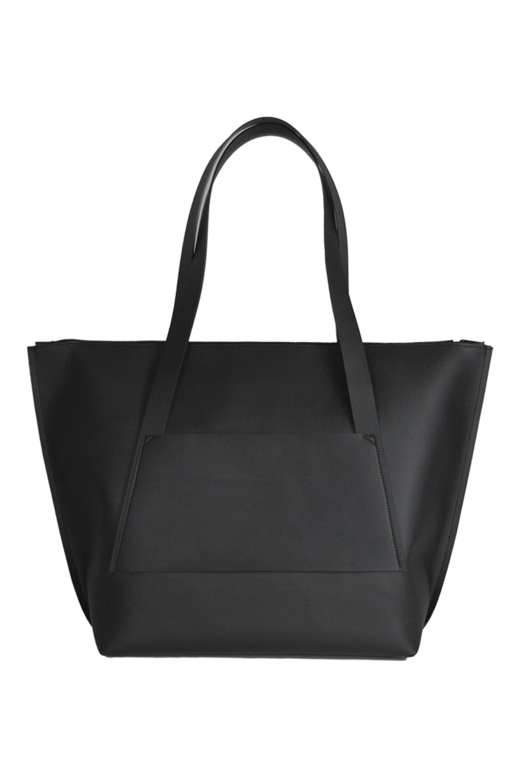 Canussa Black City Shopper Bag - Stylish Reusable Grocery Tote for Shopping, Work & Daily Commute