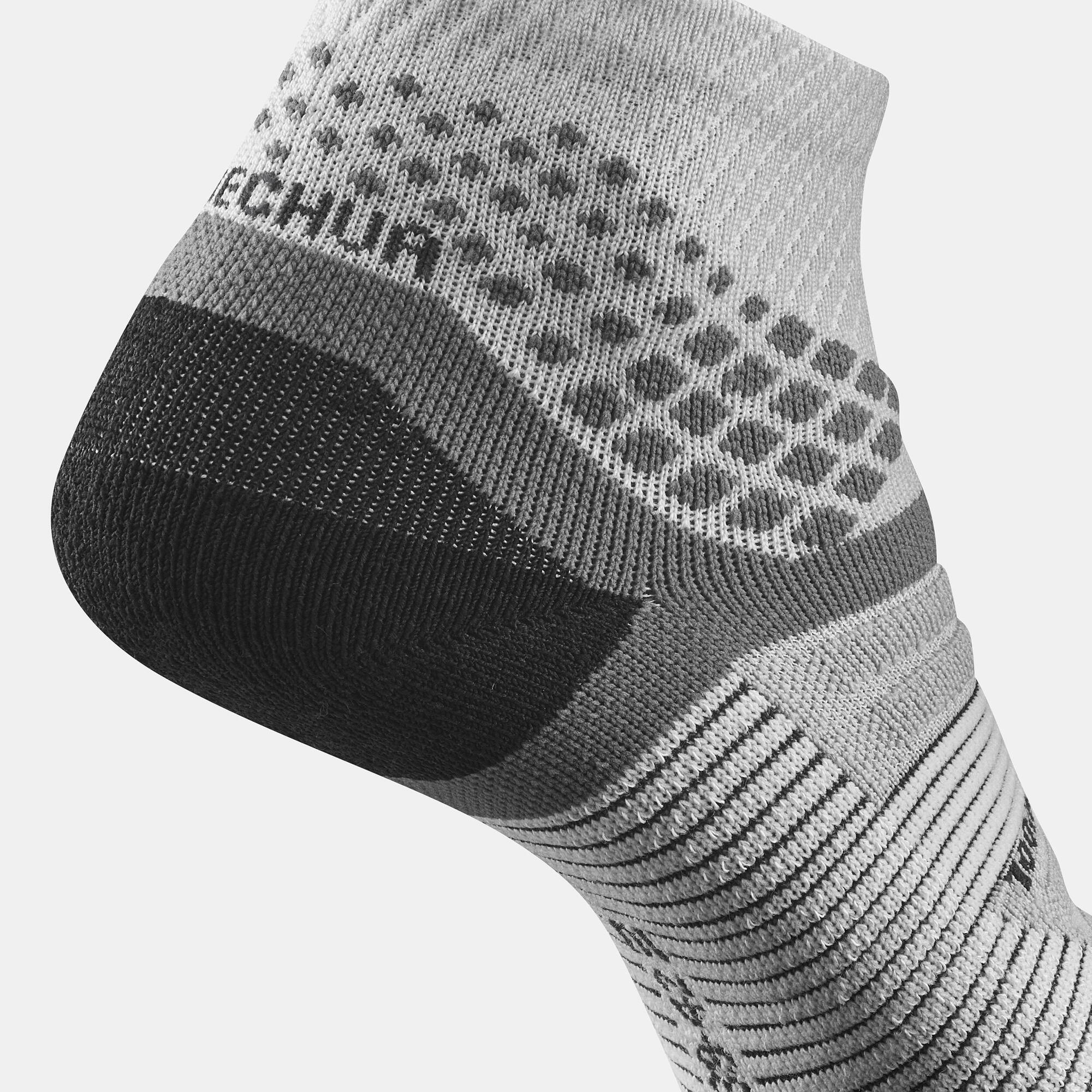 Quechua Hike 900 Mid Hiking Socks - 2 Pairs of Breathable Cushioned Socks for Men & Women - Perfect for Trekking, Backpacking & Outdoor Adventures