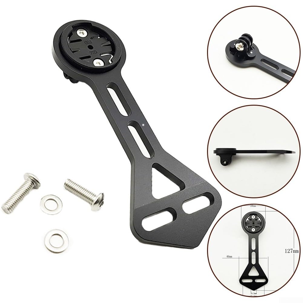 Aluminum Alloy Bike Computer Mount for Road Bikes - Universal Handlebar Mount Compatible with Garmin, F12 F & Most Cycling Devices - Perfect for Cycling, Commuting & Outdoor Training