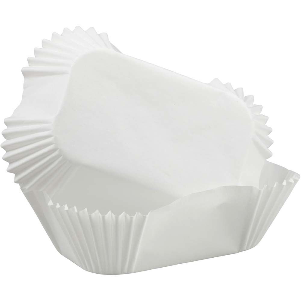 Wilton White Petite Loaf Baking Cups - 50 Count (6-Pack) | Perfect for Mini Loaf Cakes, Cupcakes & Muffins | Ideal for Home Baking, Parties & Gift Giving