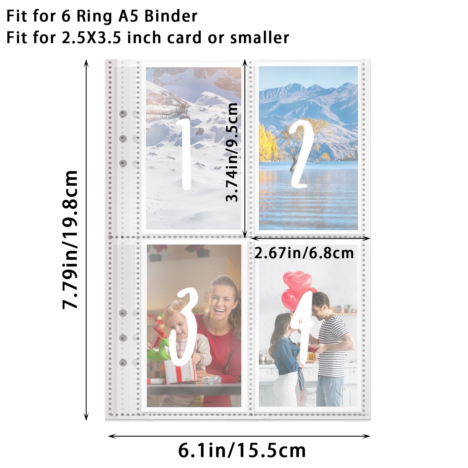 25 Pack A5 Cash Stuffing Envelopes - Money Saving Binder Inserts for Budget Planner, A5 6-Ring Binder Replacement Sheets, Pre-Numbered 1-100 (25 Sheets) - Perfect for Cash Envelope System, Budget Tracking & Financial Organization