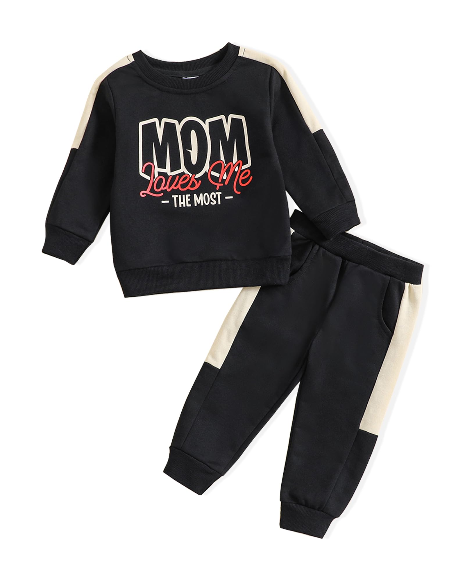 Doresbebe Baby Boy Clothes Set - Fall Winter Outfit with Sweatshirt & Long Pants - Cozy Toddler Sweatsuit for Playtime, Daycare & Family Outings