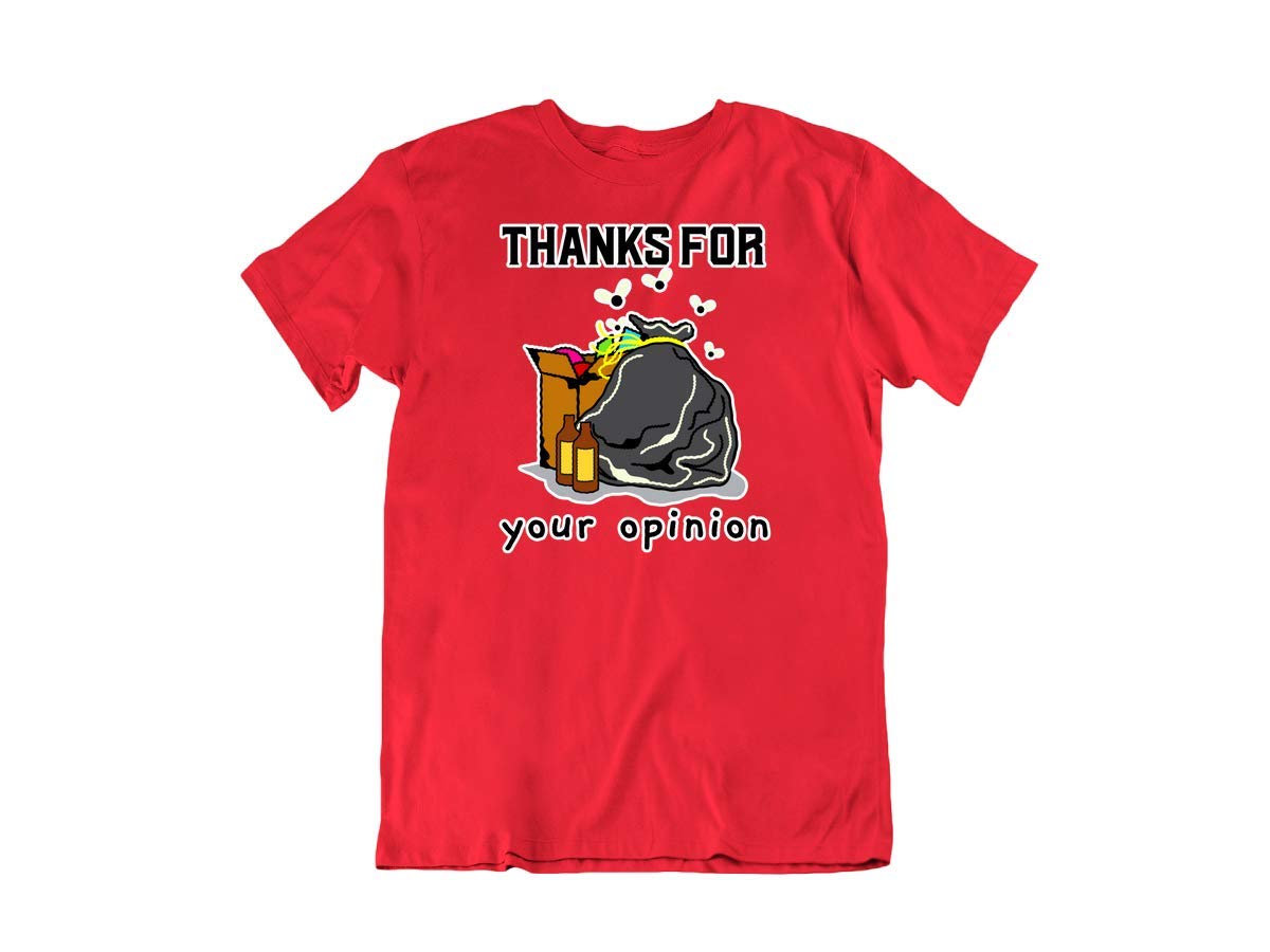 Funny Trash Garbage Humor Novelty Cotton T-Shirt - Sarcastic Thank You Apparel for Men & Women - Perfect for Comedy Lovers, Office Pranks, and Casual Wear