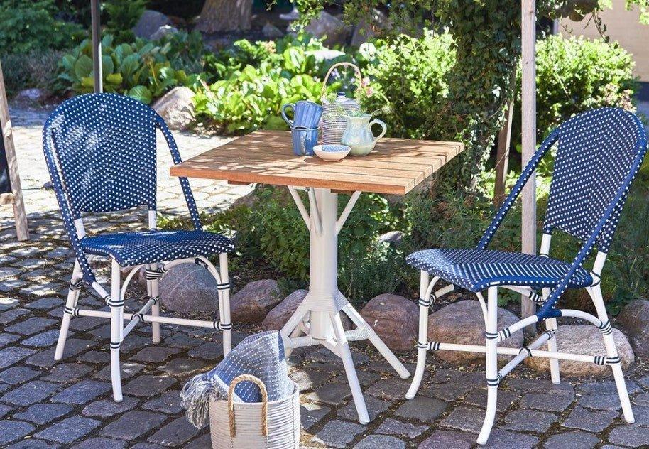 AluRattan™ Bistro Style Side Chair - Lightweight Outdoor Dining Chair with Rust-Resistant Aluminum Frame, 7 Color Options - Perfect for Patio, Garden, Cafe & Restaurant Seating