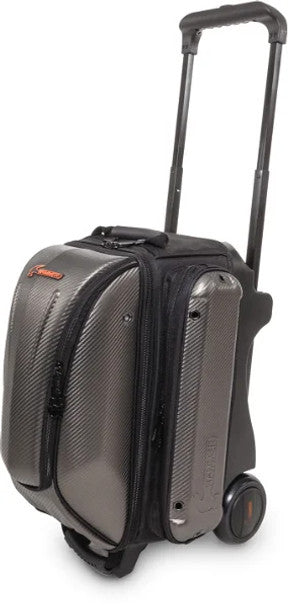 Hammer Carbon Shield 2 Ball Double Roller Bowling Bag - Durable Bowling Accessory for League & Tournament Players - Perfect for Travel & Storage